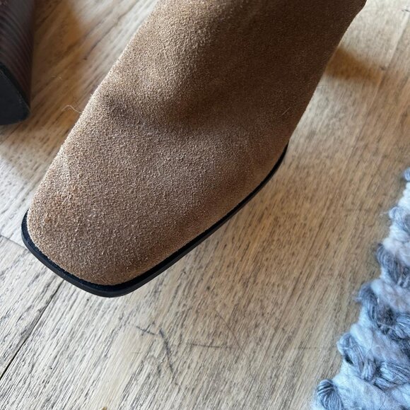 Zara Knee High Light Brown Slouchy Boots - Picture 3 of 8